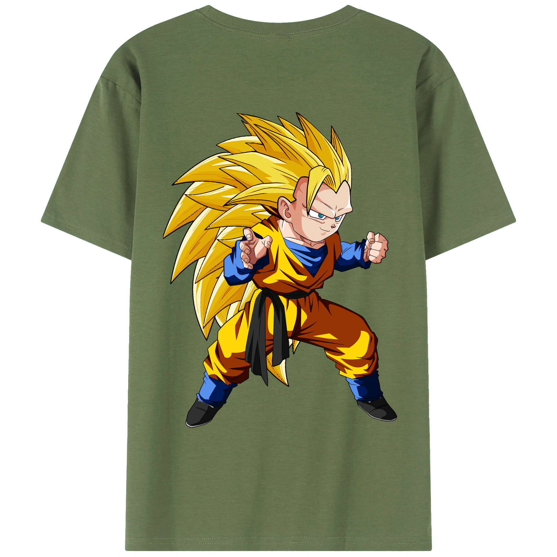 （画像用） ドラゴンボール ベジータ四世（Bejīta Yonsei）DRAGON BALL Vegeta IV 綿100％ メンズ半袖Tシャツ（バックプリント） 通気性